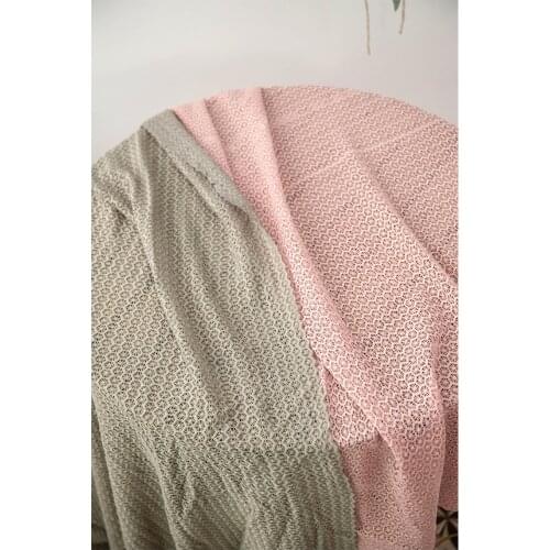 2Yards 120cm wide Pink Green Lace Tablecloth Milk Silk Embroidered Lace Fabric DIY Curtain Accessories for Clothing