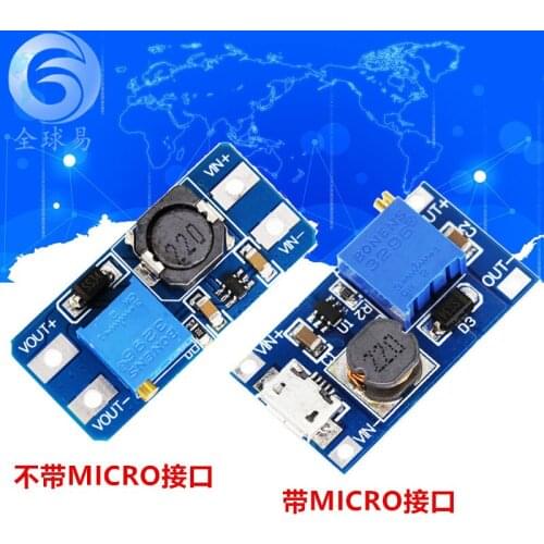 2A Inverter Board DC-DC Boost Module Wide Voltage Input 2/24V L 5/9/12/28V Adjustable 2577 2a Booster Board