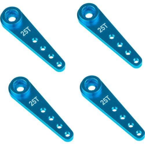 4PCS 37Mm 25T Metal Extension Steering Servo Arm Horn for RC Car Crawler Parts