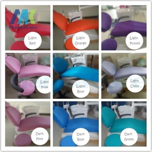 4Pcs/Set Protective Dental Unit Covers Sleeves Cushion Elastic Case Cloth Seat Headrest Protector Kit Dentist Stool Accessories