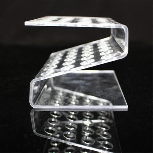 AG 24 Grids Eyebrow Pencil Positioning Frame Acrylic Makeup Organizer Lipstick Pen Shelf Holder Multi Function Exhibition Stand