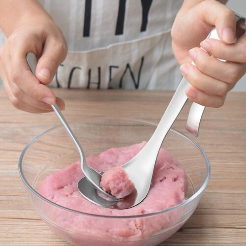 Nonstick Meatball Maker Stainless Steel Meat Ball Maker Machine DIY Fish Beaf Meatball Mold Spoon Kitchen Gadget Accessories