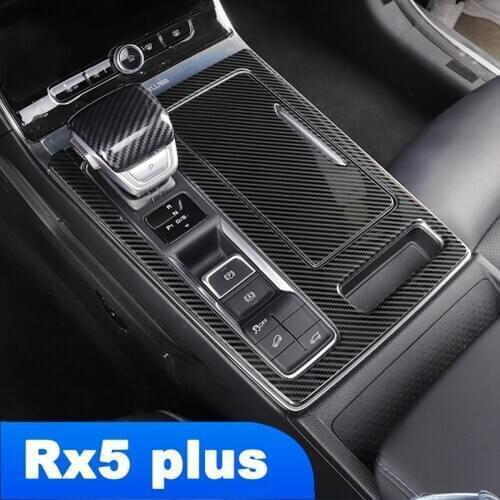 Lsrtw2017 Car Center Control Gear Panel Storage Cover Trims for Mg Roewe Rx5 Plus 2020 2021 Interior Accessories Auto Styling
