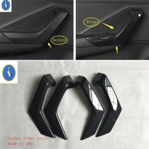 Yimaautotrims Auto Accessory Inner Handle Pull Doorknob Handle Cover Trim 4 Pcs For Volkswagen T-Roc T Roc 2018 - 2020 2 Colors