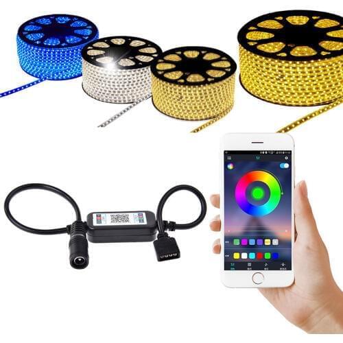 LAIDEYI DC 5V-24V Bluetooth LED Light Controller Mini Wireless Dimmer 3 Channel RGB Led Controller For RGB LED Strip Light