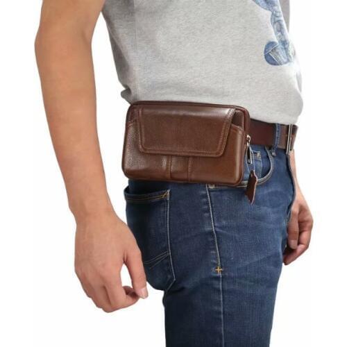 Waist Belt Genuine Leather Phone Case Pouch For Meizu V8 C9 Pro 15 16 Plus M8C E3 M6T 16X M6 Note M5,Oneplus 3 5 5t 6 6T McLaren