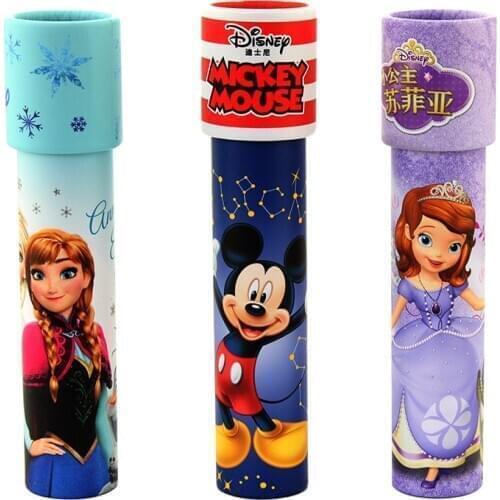 Disney Frozen 2 Mickey Princess Kaleidoscope Multi-prism Kaleidoscope Childrens Educational Toy Kaleidoscope