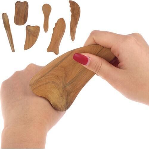 1Pcs Sandalwood Gua Sha Board Health Care Massage Scrape Slimming Massage Tools