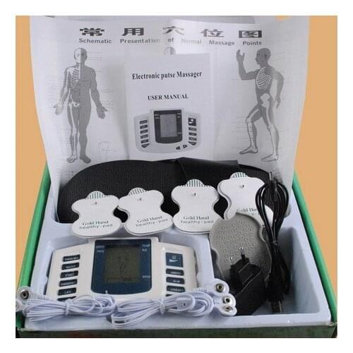 JR-309 Hot new Electrical Stimulator Full Body Relax Muscle Therapy Massager,Pulse tens Acupuncture with therapy slipper+ 6pads