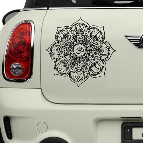 Classic Mandala Car Decal OM Mandala Flower Decal wall sticker Car Sticker A754