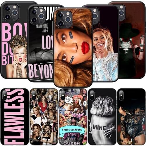 GX33 Beyonce Silicone Soft Case for iPhone 12 Mini 11 Pro XS Max XR X 8 7 6 6S Plus 5 5S SE 2020