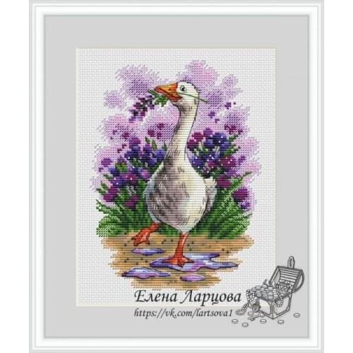 Happy little duck 23-28 Cross Stitch Set Cross-stitch Kit Embroidery Needlework Craft Packages Cotton Fabric Floss