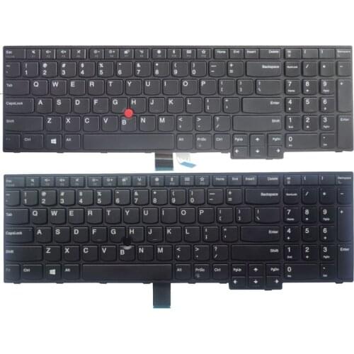 NEW US laptop keyboard for Lenovo Thinkpad E570 E575 E570C Keyboard black NO backlight