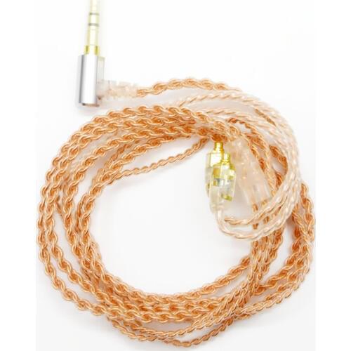 Newest 1.2m single crystal copper Earphone Cables Headphone Wire HIFI Headset Line for For Shure SE215/315/535/846/UE900