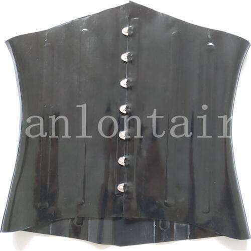 New hot sexy lingerie handmade women cekc girl female black front buckles corset slim tight customize size XS-XXL free ship