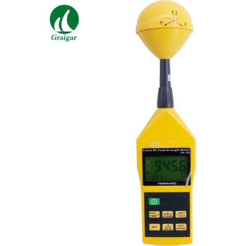New Tenmars TM-196 EMF Meter 3 Axis Electrosmog RF Field Microwave Frequency range: 10MHz~8GHZ Sampling 2.5 times per second