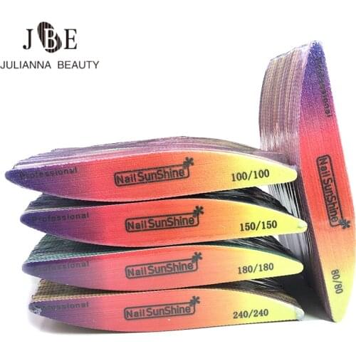 25/50Pcs 80/100/150/180/240 Grit Manicure Nail Files Replaceable Files Strong Sandpaper Nails Accessories Nail Art Tools