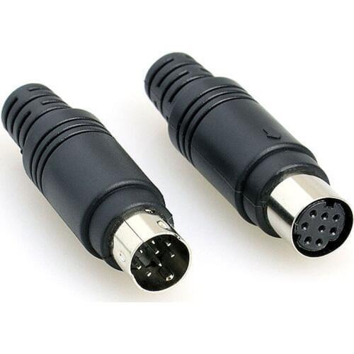 PLC Welding Connectors Male Plug / Female Socket 4 / 5 / 6 / 8 Pin Adapters S Terminal