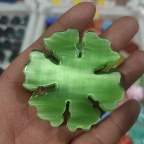 1pcs Cats-eye Snowflake Festive Chakra Healing Stones Sphere Witchcraft House Decorat Festive Party Embellishmentsion