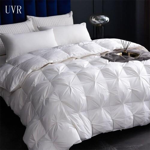 UVR White Goose Down Duvet Five-star Hotel Luxury Winter Duvet 100% Full Quilt Core Cotton Quilt King Double Bed Full Size