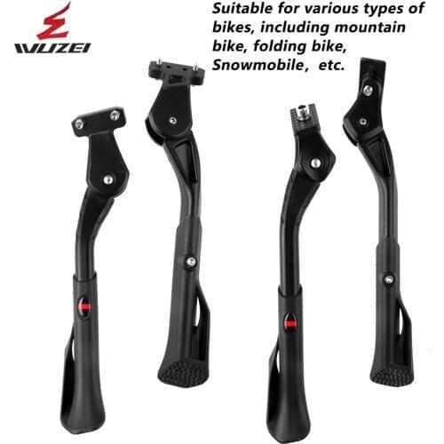 Adjustable Bicycle Kickstand Parking Rack Support Side Kick Stand Foot Brace Cycling Parts 20-29inch Bike Hold MTB/Snow/folding