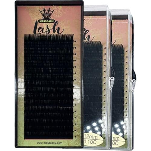 New Best Selling 8-20mm all size individual faux mink natural synthetic single extension eyelashes Makeup Maquiagem cilios