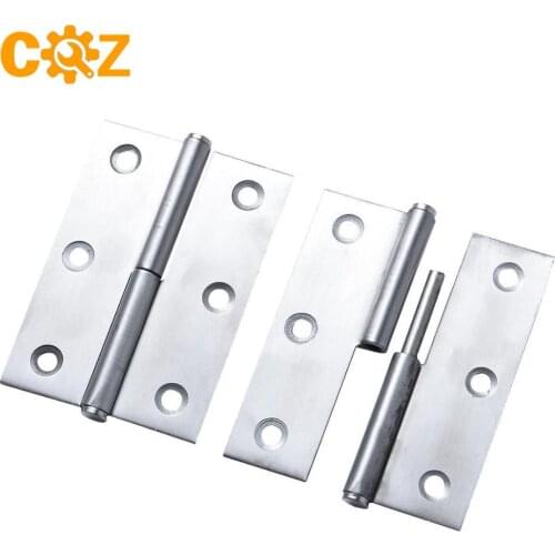 Stainless steel detachable split hinge bathroom toilet door and window split detachable hinge small loose-leaf folding hinge