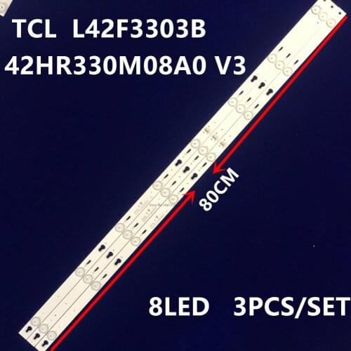 LED strip for TCL L42F3303B merlot 42M80A 42S100 light bar 42HR330M08A0 V3 4c-lb4208-hq1 TV