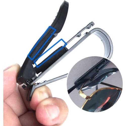 Universal Car Auto Sun Visor Glasses Box Sunglasses Clip Card Ticket Holder Fastener Pen Case Eyeglasses Accessories
