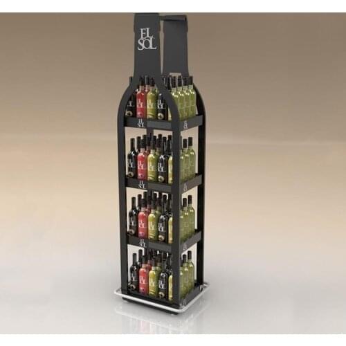 Bottle Shape Wine Display Rack