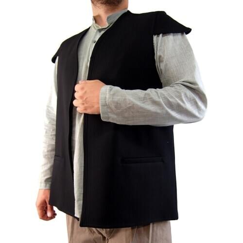 Haydariyes Vest Black Waistcoat Whirling Dervish Dancing Mevlana Qadiry Religious Order Cult Sect Islamic Muslim dervish Turkish