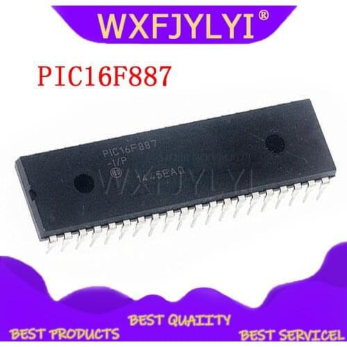 1PCS PIC16F887-I/P PIC16F887 16F887 DIP40 Embedded-microcontroller
