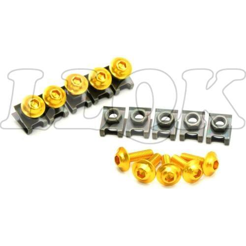 10pcs 6mm CNC Motorcycle Fairing body work Bolts Screws for hyosung gt250r 2006-2010 gt650r 2006-2009 yamaha tmax 500 t max 530