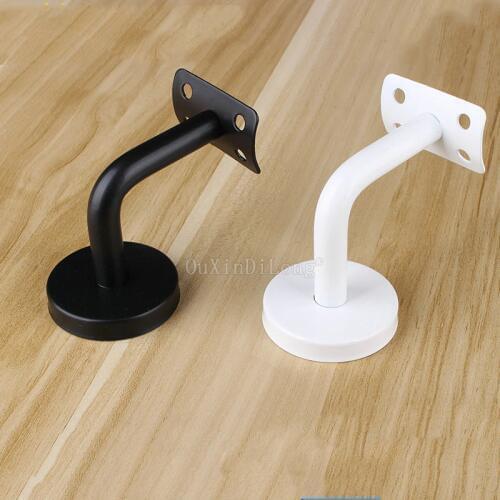 10PCS Black/White 60*60mm 90Degree Wall Mounted Brackets Stainless Steel Handrail Accessories JF1782