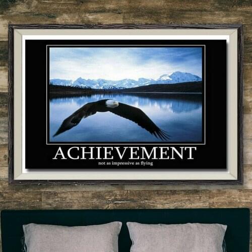 114 ACHIEVEMENT - Motivational Quotes 045 Wall Silk Cloth Poster Art Decoration Gift