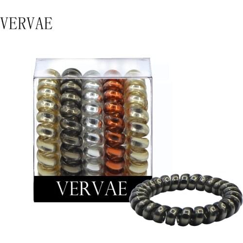 5 Pcs/set Elastic Hair Bands for Women Hair Accessories Girls Telephone Wire Hair Ties Headwear Ponytail Holders 2021