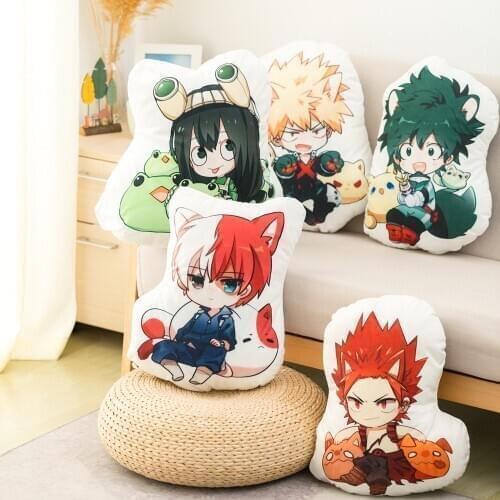 5 Styles My Hero Academia 45-50cm Anime Plush Toys Boku Yoh Asakura Katsuki Bakugo Shoto Toooroki Pillow Cartoon Toys Gift