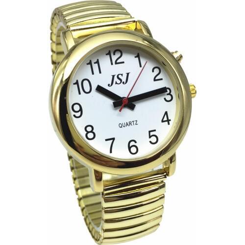 English Talking Watch for Blind People or the Elderly and Visually Impaired with Alarm of Quartz, Talking date and time