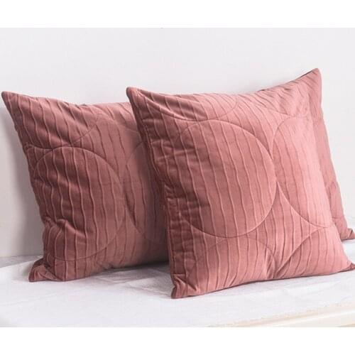 Velvet Cushion Cover Pink Green Gray Pillow Covers Decorative Modern Nordic Pillowcase For Sofa Home Pillows Throw Decoration
