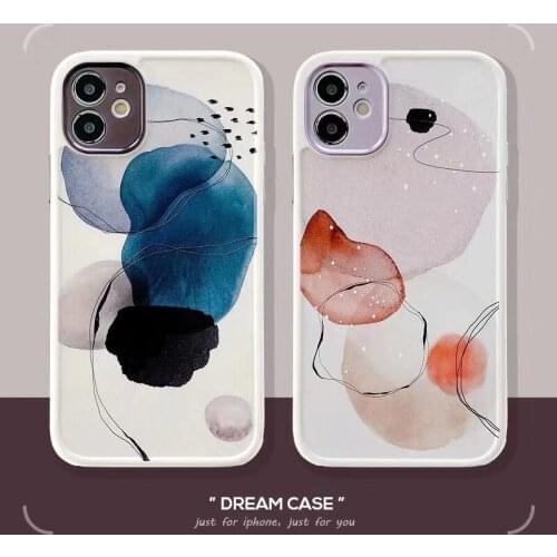 Art Watercolor Shockproof Phone Case For iPhone 12 11 Pro Max X XR XS Max 7 8 Plus SE2020 Soft TPU Back Cover Coque Funda Gift
