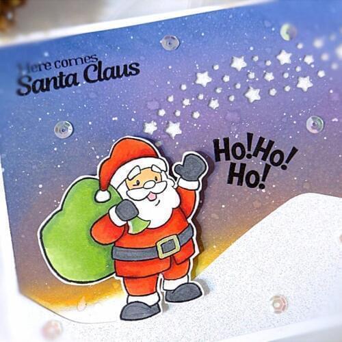 ChristmasSanta Clause Metal Cutting Dies &Corresponding Transparent Silicone Clear Stamps for Scrapbooking New 2019 Craft Die