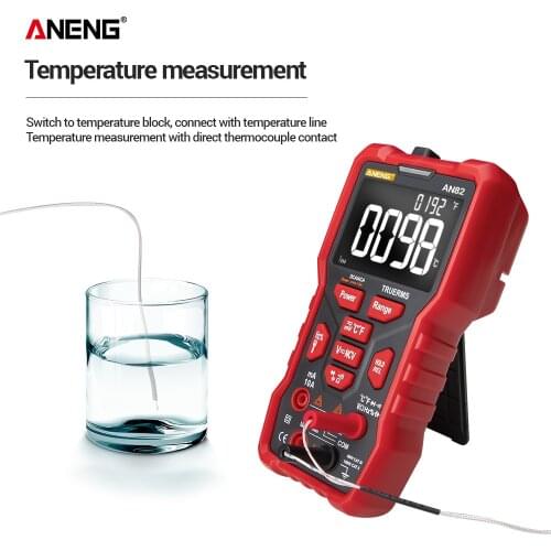 AN82 9999 Counts Digital multimeter esr meter testers True-RMS automotive electrical dmm transistor peak meters resistor test