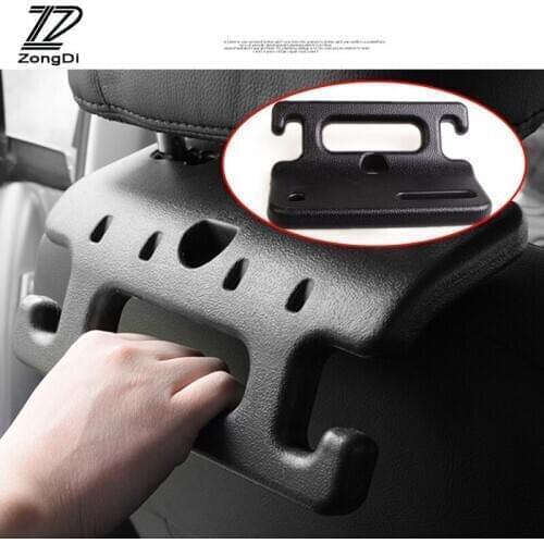 ZD 1Pc Car Back Seat Hooks Holder Foldable safety handrail for Peugeot 307 206 BMW e46 e39 VW polo Chevrolet cruze accessories
