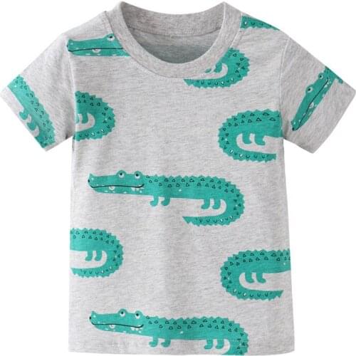 Funnygame Toddler Summer T shirts Cartoon Printed New 2020 Baby Cotton Clothing Casual Tees Tops Boys T shirts