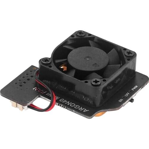 For Raspberry Pi 4B 3B 3B Mini PWN Speed Adjustable Cooling Fan Pure Copper Metal Base Radiator with Switch