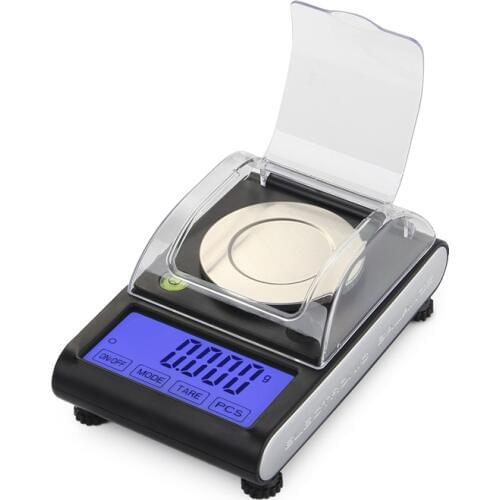 0.001g Precision Touch LCD Electronic Jewelry Scales 50g/0.001 Diamond Gold Germ Medicinal Pocket Digital Scale Weighing Balance