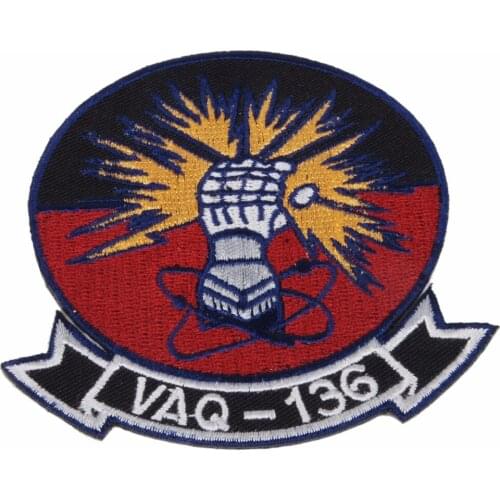 US NAVY EA-6B PROWLER VAQ-136 GAUNTLETS BIG PARCHE BADGE JACKET MILITARY PATCH INSIGNIA