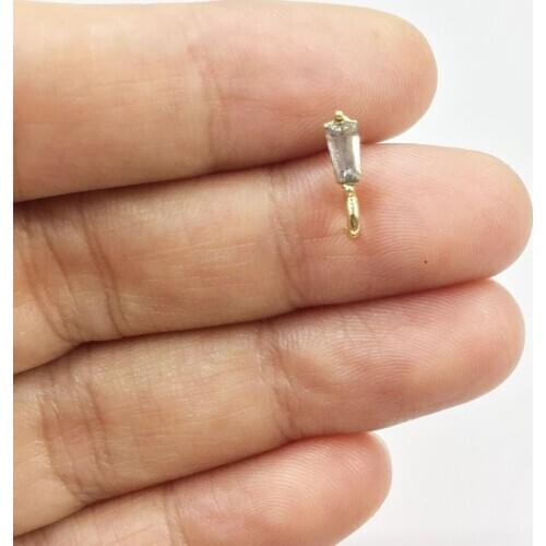 Eruifa 10pcs 8mm Stud Earring Connctorl Rhinestone gold/Silver plated Zinc alloy Jewelry DIY Necklace Bracelet Earrings