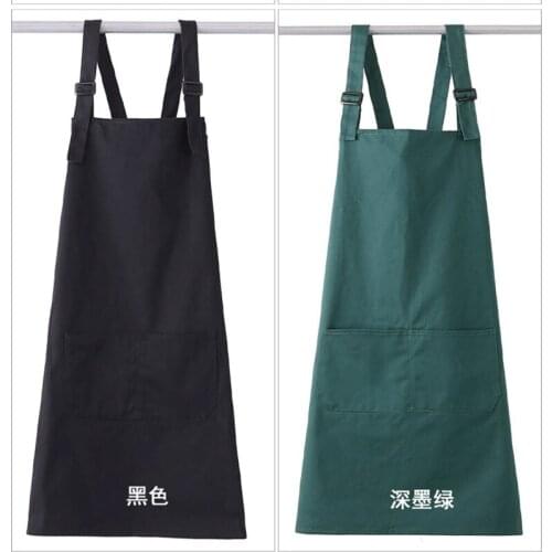 2PCS Men and women CHEF APRON Korean fashion apron Kitchen Restaurant milk tea overalls apron