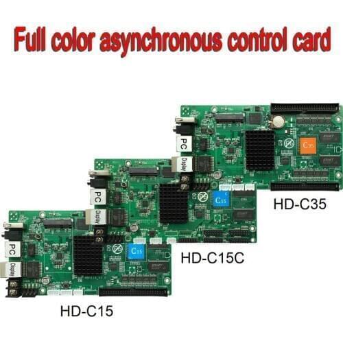 HD-C15-C Full Color LED Display Control card,Optional WiFi Or 3G Mode,Async Control Support 1/32 Scan Module,Onboard 10 HUB75E